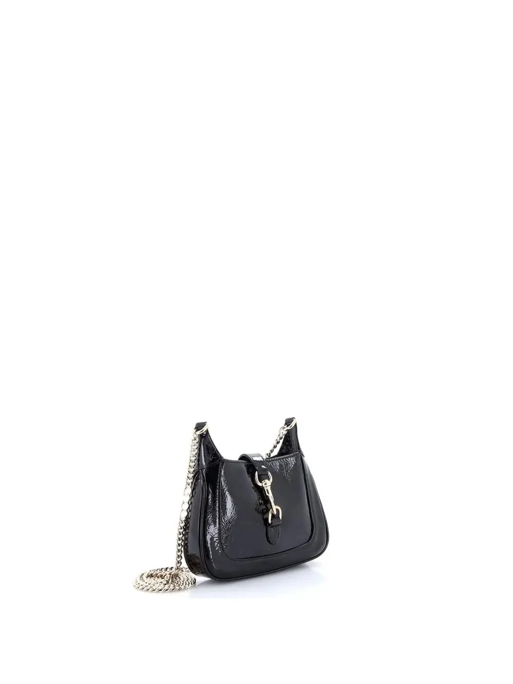 Gucci Jackie Notte Chain Hobo Patent #356612G21B